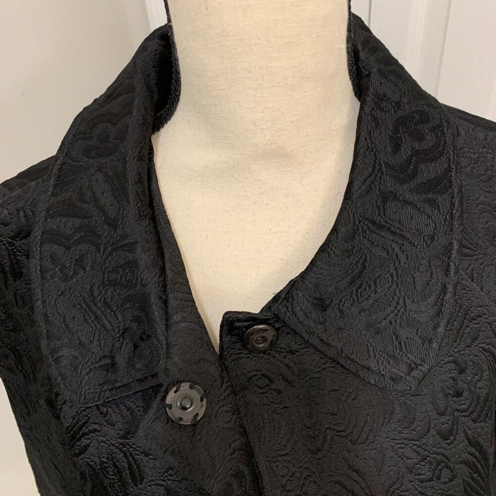 Elementz Black Brocade Jacket - M - image 4